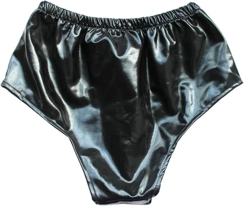 Vista 2 de iiniim Tangas de cuero para hombre Ropa interior consolador de goma de silicona