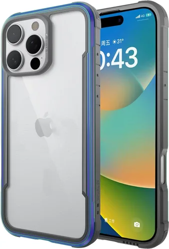 Vista 10 de Raptic Shield - Funda compatible con iPhone 12 Pro Max, protección contra golpes, marco de aluminio duradero, probada para caídas de 10 pies de Rojo