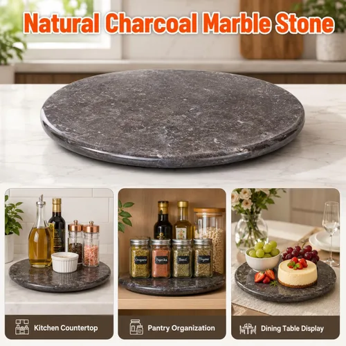 Vista 2 de Creative Home - Tabla de queso y embutidos de mármol natural de 12 pulgadas