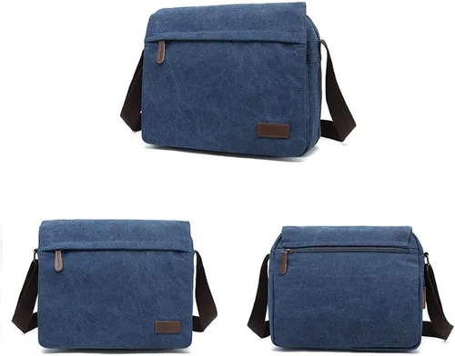 Vista 2 de Sechunk Vintage Canvas Messenger Cross body bag Shoulder bag