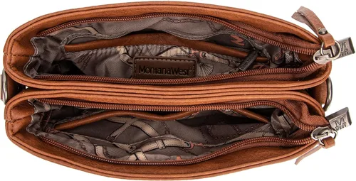 Vista 5 de Montana West Bolsos cruzados para mujer con múltiples bolsillos y correa de guitarra