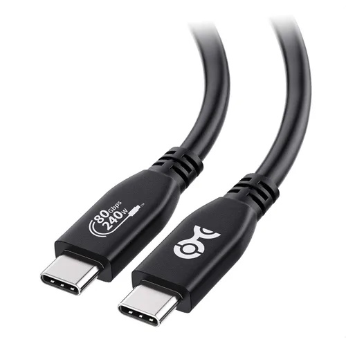 Vista 7 de Cable Matters Cable USB4 de 80 Gbps, 1 pie, negro