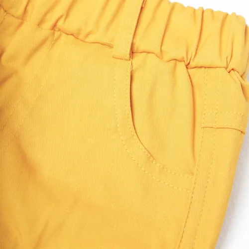 Vista 4 de Mud Kingdom Pantalones cortos cargo de sarga para niños pequeños, vacaciones de verano