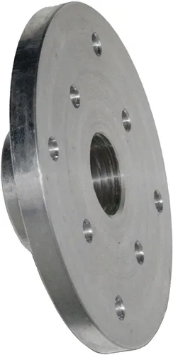 Vista 4 de PSI Woodworking CF2J Placa frontal de torno de 2 pulgadas para husillo de 1 "x 8 tpi, 2" sin portabrocas de tornillo