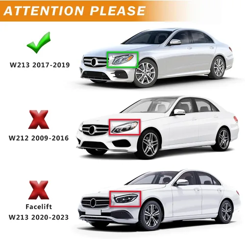 Vista 2 de Parrilla delantera compatible con Mercedes Benz E Class W213 E300 E350 E400 E400 E450 Cromo, estilo AMG