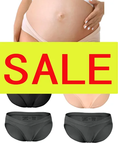 Vista 8 de Rnxrbb M-5XL Ropa interior de maternidad Shapewear sobre Bump Plus Size Seamless Support Maternidad Bragas Ropa de Talle Alto
