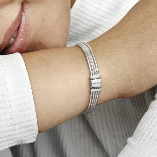 Vista 8 de PANDORA Reflexions - Pulsera de plata de ley 925 con cadena de serpiente, 597943
