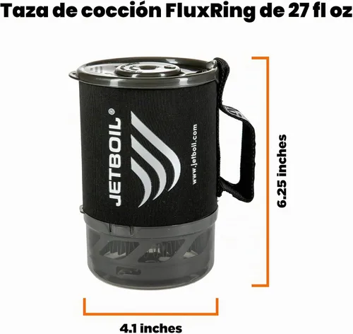 Vista 3 de Jetboil MicroMo - Sistema de cocina ligero de precisión para acampar y mochilero con control de calor ajustable
