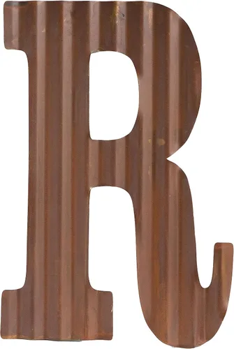 Vista 17 de COLLECTIVE HOME - Letras metálicas de 12 pulgadas para decoración de pared, letras oxidadas corrugadas, decoración rústica para colgar en la pared