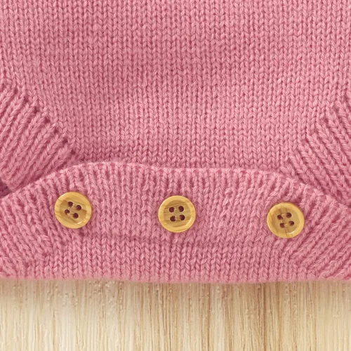 Vista 5 de JNBLDA Baby Bunny Easter Romper Sleeveless Knitted Jumpsuit Infant Bunny Baby Outfit Cute Clothes