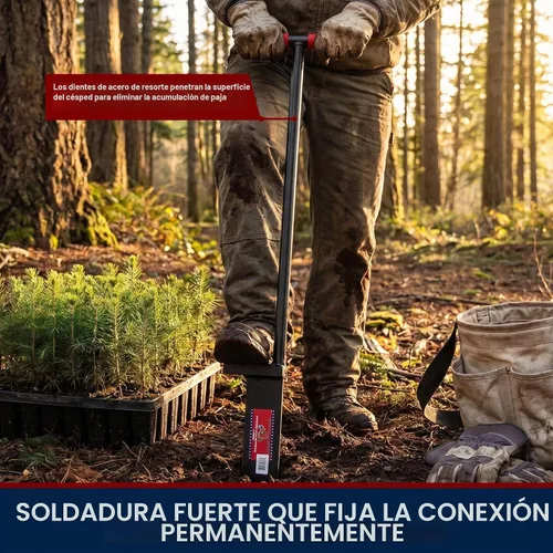 Vista 6 de Bully Tools - Herramienta de plantación de árboles de barra dibble calibre 11, mango en T de goma