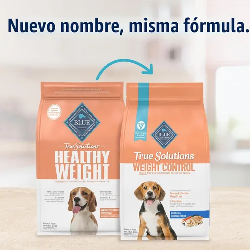 Vista 2 de Blue Buffalo True Solutions Alimento seco natural para control de peso para perros adultos, con pollo, bolsa de 4 libras