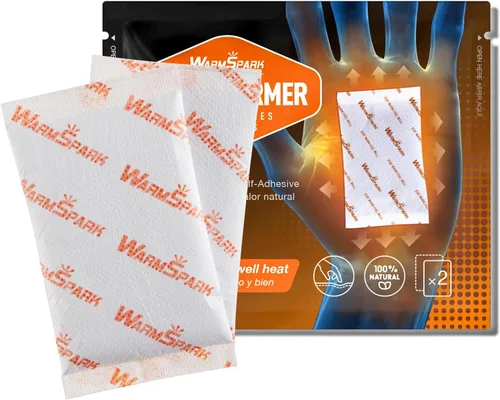Vista 3 de Calentadores de Manos Desechables de Un Solo Uso Activados por Aire para Manos, Dedos de los Pies y Cuerpo - Hasta 12 Horas de Calor - WarmSpark