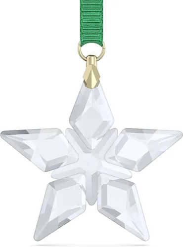 Vista 8 de Swarovski Juego de Adornos de Copo de Nieve de Edición Anual, Cristales Blancos, Parte de la Colección de Edición Anual