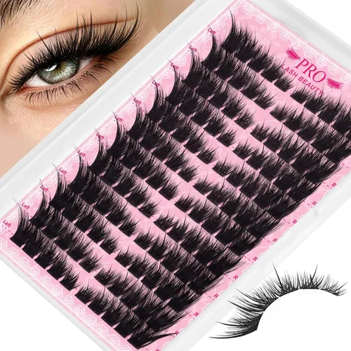 Vista 14 de PRO LASHBEAUTY Extensiones de pestañas postizas de volumen 5D-C-0.10-0.60 pulgadas, abanicos de pestañas postizas de tallo corto de 0.354 a 0.787