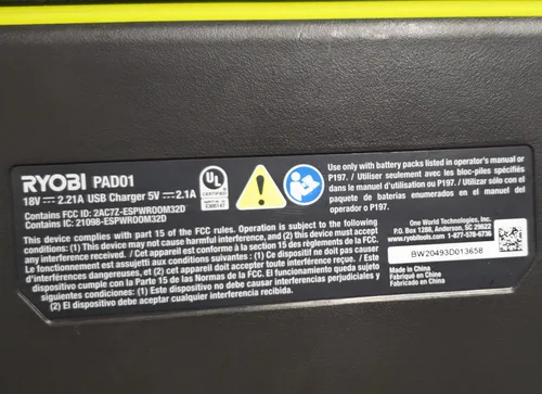 Vista 5 de RYOBI Altavoz Bluetooth ONE+ de 18V (solo herramienta)