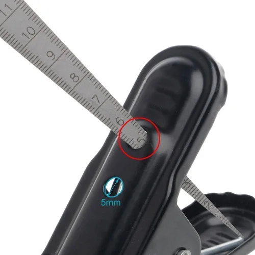 Vista 6 de Medidor cónico de 0.039-0.591 in 1/32-5/8 pulgadas de acero inoxidable medidor de soldadura cónico en pulgadas y métrica herramienta de medición