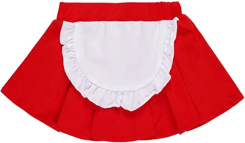 Vista 3 de Yruiz Disfraz de Caperucita Roja para bebé, 3 piezas, falda de Halloween y Navidad con capa