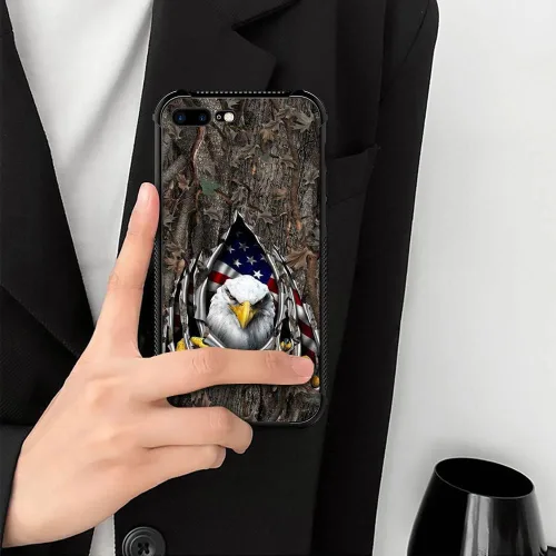Vista 5 de DAIZAG Funda compatible con iPhone 7/8 Plus, protección completa, a prueba de golpes, antiarañazos, funda de poliuretano termoplástico para hombre