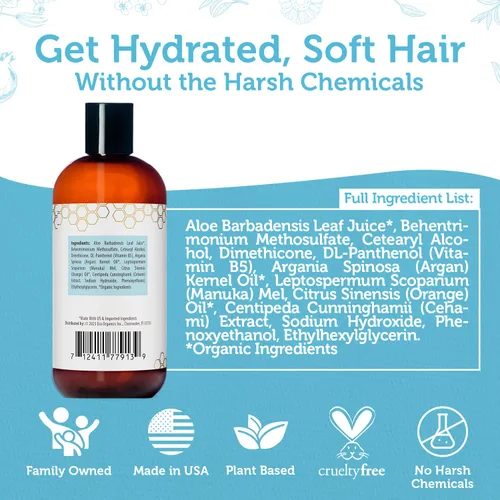 Vista 6 de Acondicionador profundo Era Organics para cabello seco, dañado, crispado, dañado y picazón de cuero cabelludo.