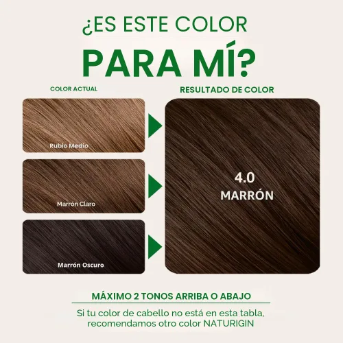 Vista 7 de Naturigin - Tinte permanente para el cabello sin amoníaco para mujeres, 4.0 Marrón 4.0
