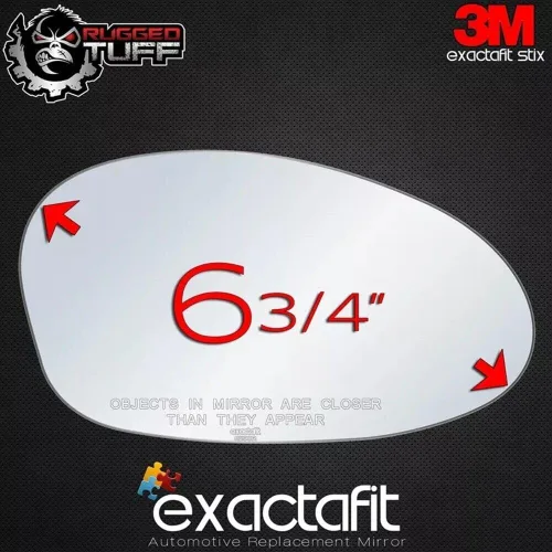 Vista 4 de exactafit 8290R - Reparación de cristal para espejo lateral del pasajero, compatible con BMW 128i 135i 323i 325i 325xi 328i 328xi 330i 330xi 335i