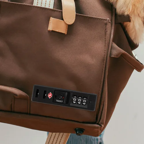 Vista 7 de Baluue Cerraduras de viaje aprobadas por la TSA para equipaje, cerradura de combinación de código de contraseña de 3 dígitos, código de aduana