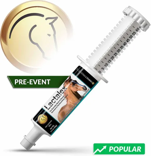 Vista 8 de Lactalex - Pasta de apoyo para la función muscular equina y recuperación de ácido láctico para caballos, 60cc