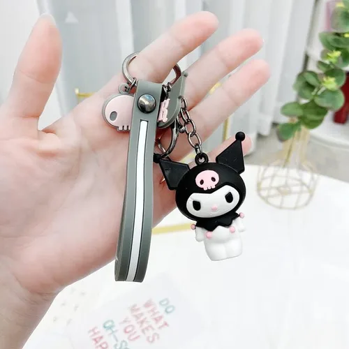 Vista 4 de ACCENE Cute Kawaii Accessories Anime Keychain Adorable Key chain Keyring Handbag Cinnamoroll Keychain