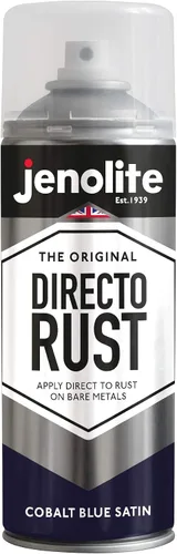 Vista 16 de JENOLITE Directorust - Pintura en aerosol satinada NEGRO 13.52 fl oz Pintura en aerosol semibrillante Superficies de madera, metal