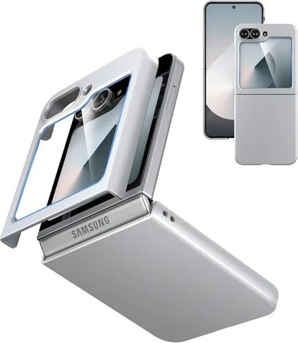 Vista 16 de Cresee Funda para Samsung Galaxy Z Flip 5 (2023) con protector de pantalla de cubierta, funda delgada para teléfono de PC dura para Galaxy Z Flip5