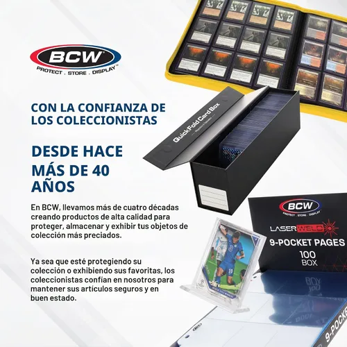 Vista 7 de BCW Combo de fundas para tarjetas y cargadores superiores, estándar de 20