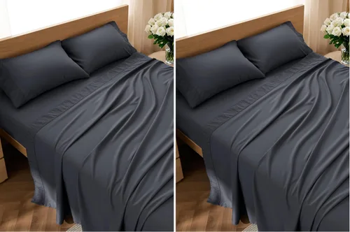 Vista 19 de Bedsure Juego de sábanas para cama individual - 3 piezas de sábanas suaves para cama individual - Transpirables y refrescantes - Calidad hotelera
