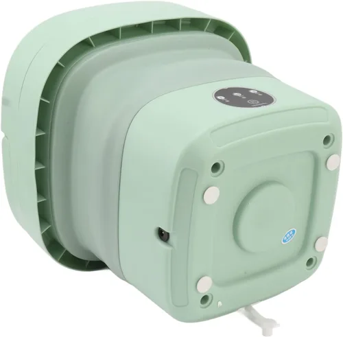 Vista 9 de Lavadora plegable portátil, capacidad de 6.5 litros, simula lavado a mano, ideal para prendas delicadas, calcetines y ropa interior, enchufe de EE.