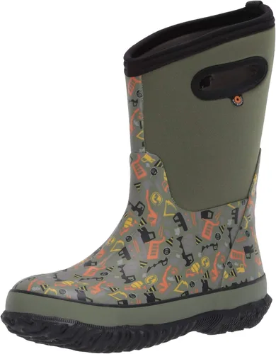 Vista 34 de BOGS Botas de nieve unisex de neopreno con aislamiento de goma de alta impermeabilidad para niños Negro