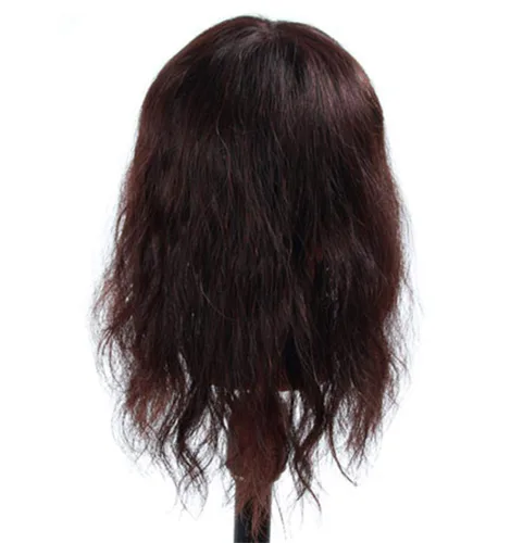 Vista 2 de Extensiones onduladas de cabello humano real, parte media con clip, parte superior ondulada, tupé para mujeres con pérdida de cabello
