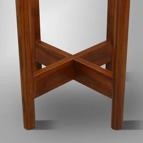 Vista 6 de Casual Home Mid-Century - Soporte de exhibición de madera moderno, para plantas de hasta 10 pulgadas, planta y maceta no incluidas, caoba antigua