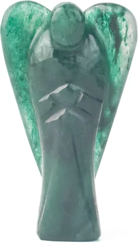 Vista 16 de Crocon Figura curativa de ángel de bolsillo de siete chakras, cristales de ángel de la guarda tallados a mano para energía positiva, mini estatua