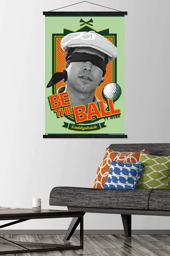 Vista 9 de Trends International Caddyshack - Póster de pared Be the Ball, 14.725 x 22.375 pulgadas, versión enmarcada de madera de granero
