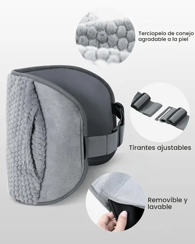 Vista 6 de COMFIER Almohadilla térmica con masajeador para dolor de espalda, almohadillas térmicas de tamaño extra grande para calambres, apagado automático