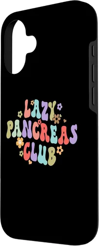 Vista 2 de iPhone 16 Lazy Pancreas Club Diabetes Awareness Month T1D Diabetic Case