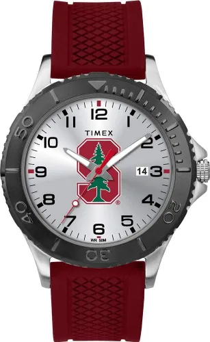 Vista 42 de Timex Tribute Men's Collegiate Gamer 42mm Watch – Georgia Bulldogs with Black Silicone Strap