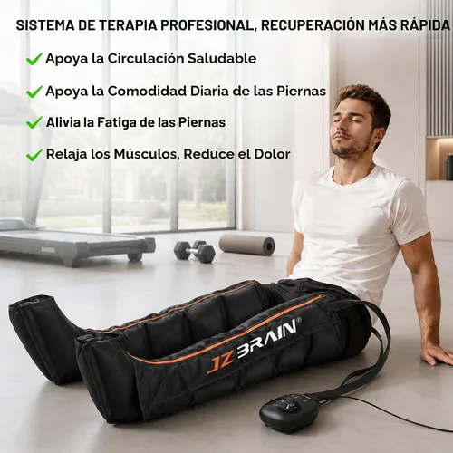 Vista 4 de JZBRAIN Botas de recuperación de piernas con compresión de aire: Dispositivo de sistema de compresión secuencial de doble potencia con sensor