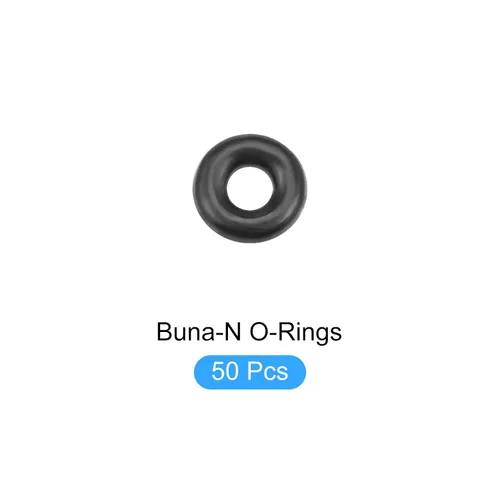 Vista 5 de Anillos tóricos de goma de nitrilo Buna-N, [para grifo, manguera de agua, filtro, bomba, tubo de aire, conexiones de gas] - 0.126 x 0.047 x 0.039 in