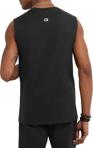 Vista 2 de Champion Camiseta muscular para hombre, sin mangas, camiseta muscular, camiseta clásica para hombre