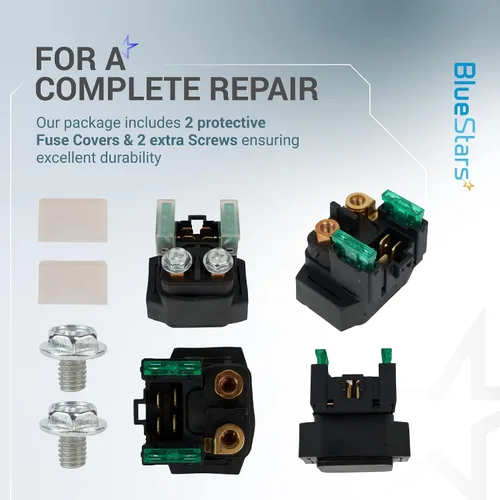 Vista 4 de BlueStars 4SV-81940-12-00 Reemplazo del relé solenoide de arranque para Yamaha ATV YFM 350 400 450 660 700 Raptor Grizzly Kodiak Wolverine Big Bear