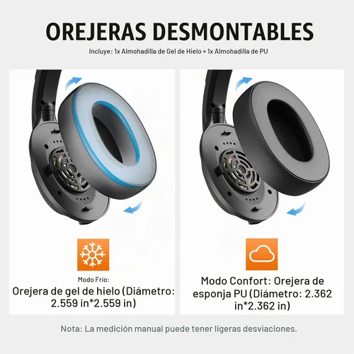 Vista 6 de EKSA Auriculares Bluetooth mejorados para camionero con micrófono ENC, alcance inalámbrico de 99 pies y tiempo de conversación de 30 horas