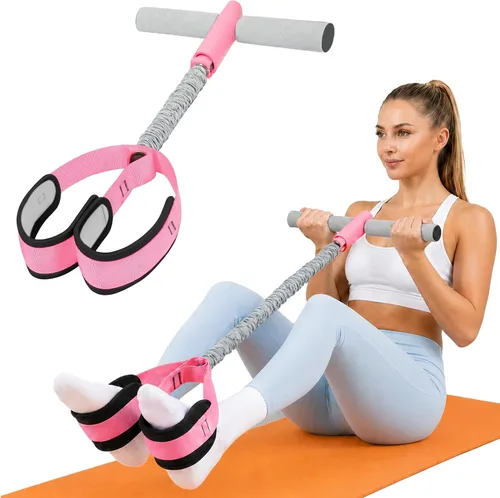 Vista 10 de Resistance Bands with Handles, 6-Tube Elastic Pedal Resistance Band for Working Out, Durable Natural Rubber Exercise Bands, Multifunction Exercise