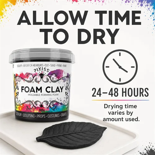 Vista 3 de Arcilla de espuma para modelar de espuma seca al aire – Arcilla suave para cosplay para añadir slime, arcilla de moldeo para esculpir con espuma