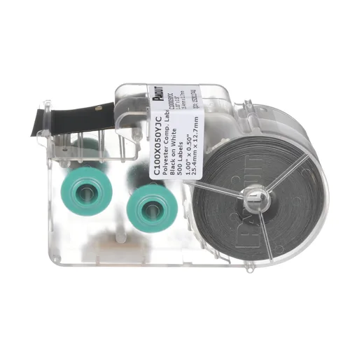 Vista 3 de Panduit C100X050YJC P1 Cassette Component Label, Adhesivo Poliéster, Blanco